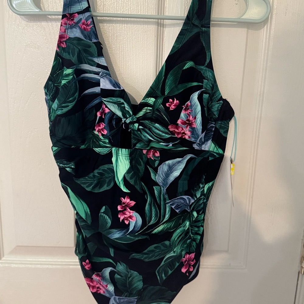 Floral One Piece Swimsuit with Tummy Control